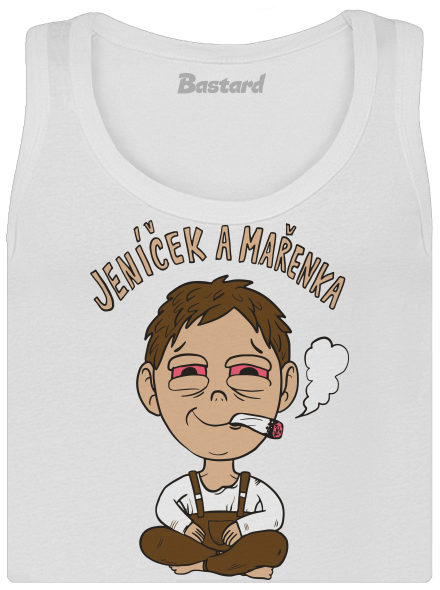 Jeníček a mařenka dámské tílko klasické White