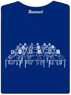 Cimrman: Debil, blbeček dámské tričko s lemem Royal Blue Mal