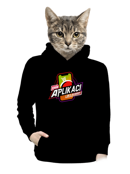 Nemám aplikaci dámská mikina klokanka Black