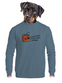 unisex mikina bez kapuce