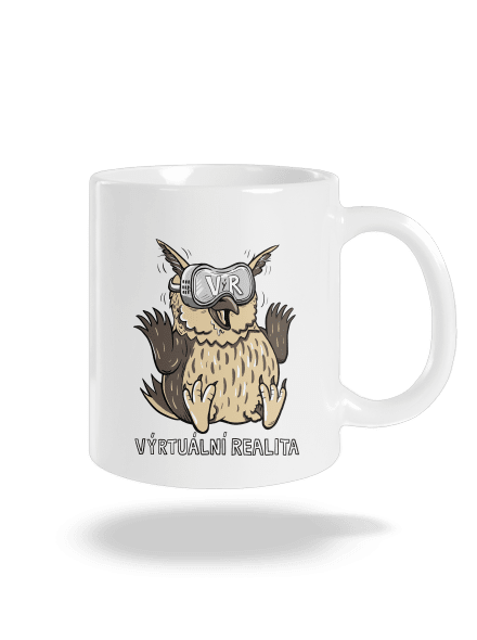 Výrtuální realita klasický hrnek White
