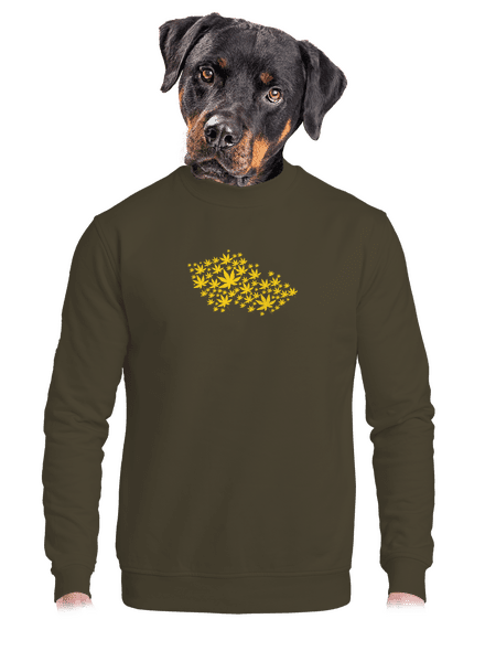 Ganja country unisex mikina bez kapuce Urban Khaki