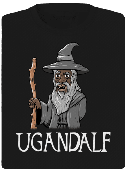 Ugandalf dámské sportovní tričko Black