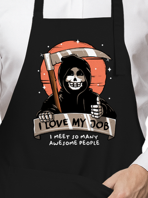 I love my job zástěra Black