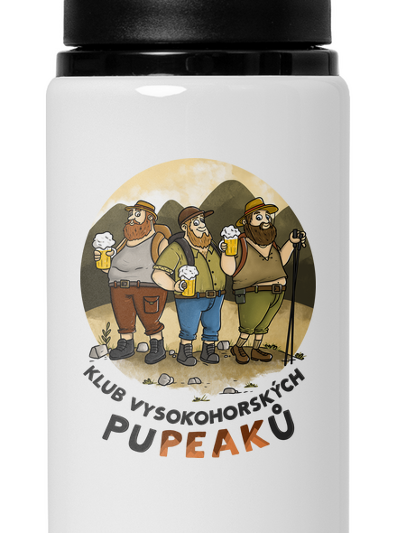 Klub pupeaků lahev na vodu White