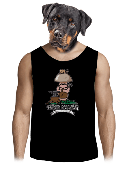 Hřib kovář pánské tílko Black