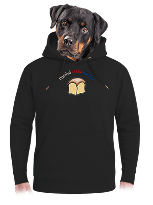 Poctivá buchta a klobása unisex mikina premium Dark Black