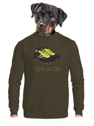 Beru kolíky unisex mikina bez kapuce Urban Khaki