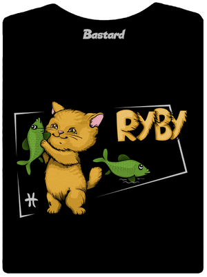 Kočičí horoskop: Ryby dámské tričko Black