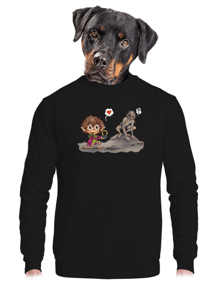 Zamilovaný Frodo unisex mikina bez kapuce Black
