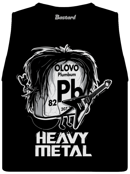 Heavy Metal dámské tílko volné Black