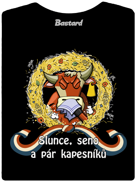 Slunce, seno a pár kapesníků dámské tričko premium Black