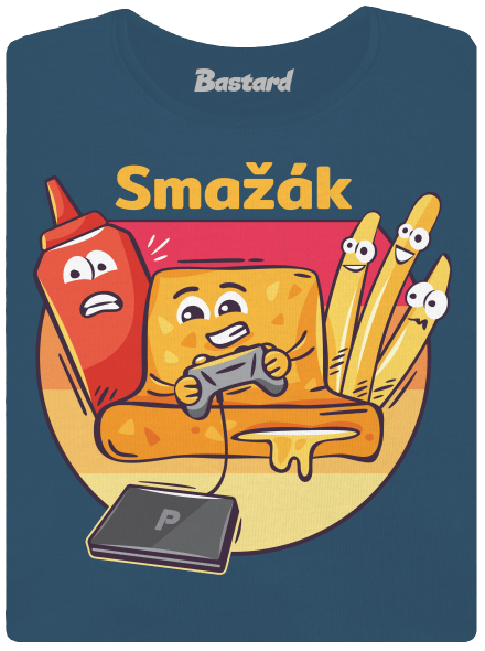 Smažák dámské tričko premium Petrol Blue