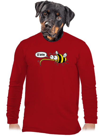 Chci už jen tebe pánské dlouhý rukáv Red