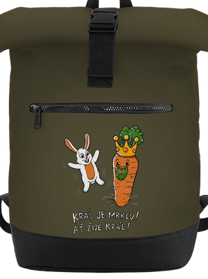 Král je mrkev, ať žije král batoh Military Green