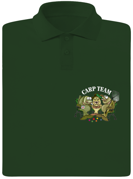 Carp Team pánská polokošile Bottle Green Mal