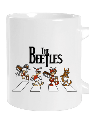 Beatles velký hrnek White