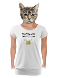 dámské tričko s lemem