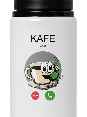 Kafe volá lahev na vodu White
