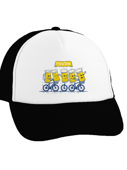 Pivoton kšiltovka truckerka Black cap