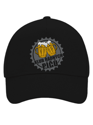 Klub řádných píčů kšiltovka baseballka Black