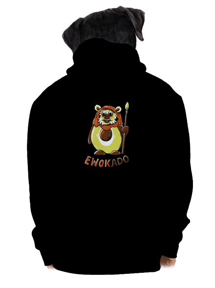 Ewokado pánská mikina na zip Black