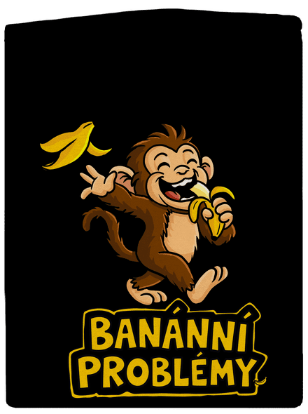 Banánní problémy dámská mikina na zip Black