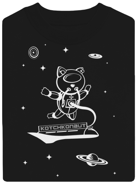 Kotchkonaut unisex mikina bez kapuce Black