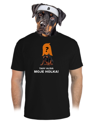 Tady hlídám já pánské sportovní tričko Black