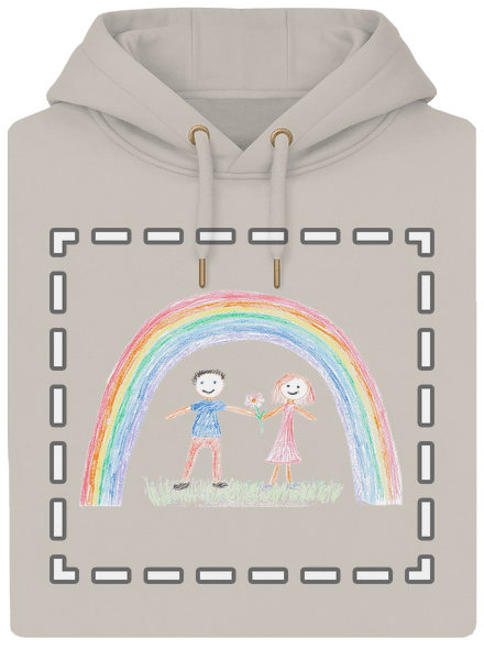 Dětské kresby - nahraj vlastní unisex mikina premium Pastel Macchiato
