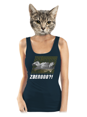 B18: Bába pod kořenem dámské tílko klasické Navy