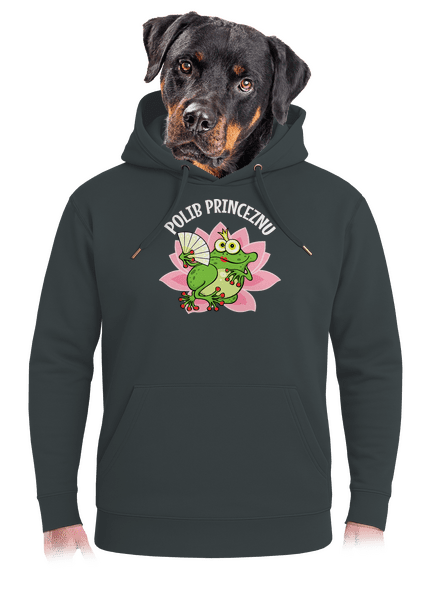 Polib princeznu a prince unisex mikina premium Charcoal