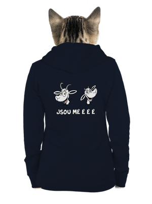 Kozy Jsou méééé dámská mikina na zip Navy Mal