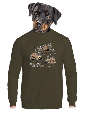 unisex mikina bez kapuce