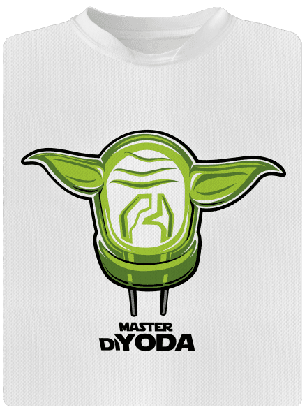 Mistr DiYoda pánské sportovní tričko White