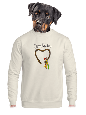 unisex mikina bez kapuce