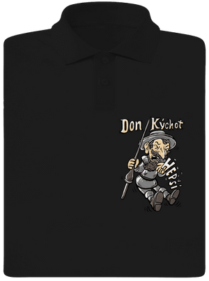Don Kýchot pánská polokošile Black