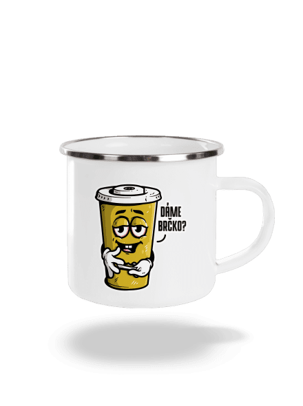 Dáme brčko? plecháček White