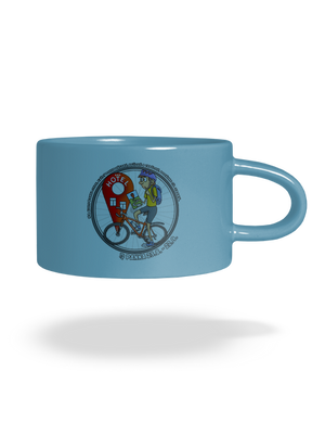 Cyklistický horoskop: Panna hrnek makronka Blue Macaron