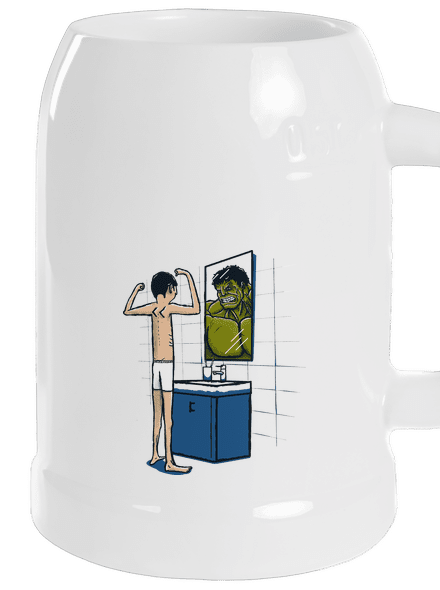 Hulk půllitr White