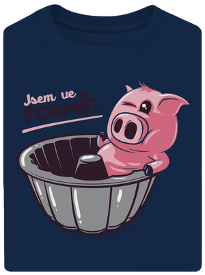 Ve formě unisex tričko oversized Midnight Blue