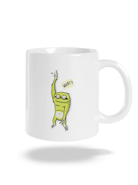 Lenochodík klasický hrnek White