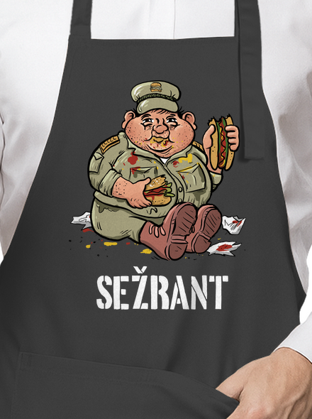 Sežrant zástěra Dark Grey