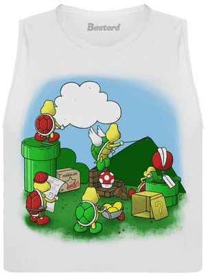 Jak se staví nový level? dámské tílko volné White