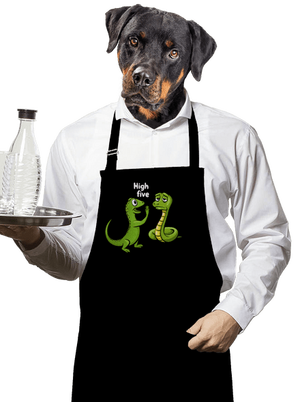 High Five zástěra Black