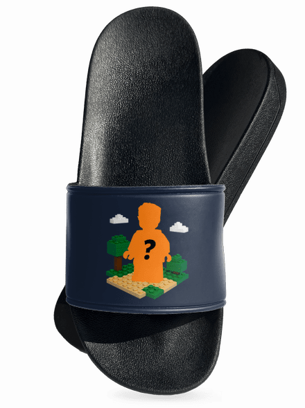 Lego postava z vlastní fotky pantofle Navy