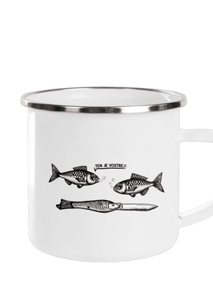 Vostrá rybička plecháček White