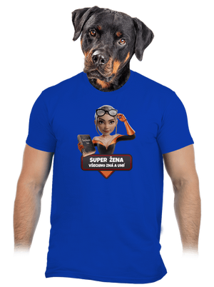 Super máma pánské tričko Royal Blue