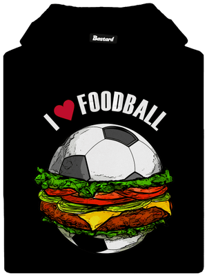 Foodball dámská mikina klokanka Black