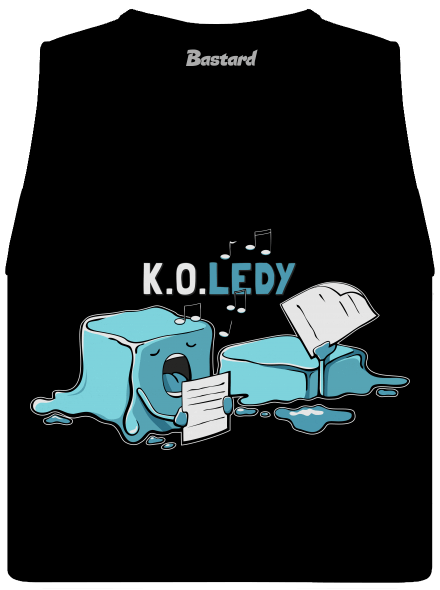 Koledy dámské tílko volné Black